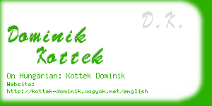 dominik kottek business card